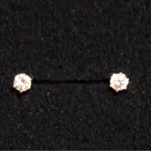 Swarovski Crystal studs with gold overlay